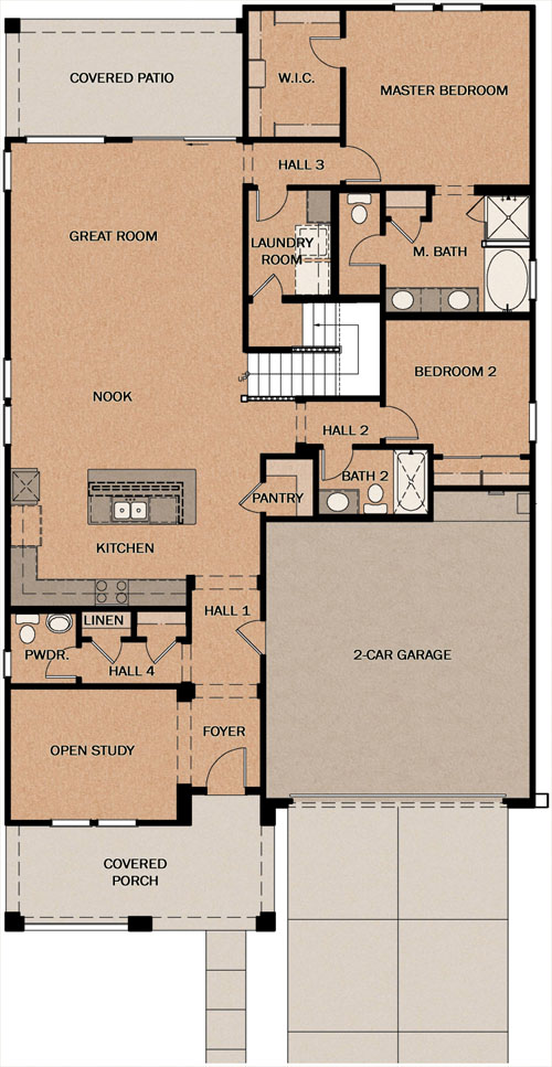 Whitney w/Loft Interactive Floorplan